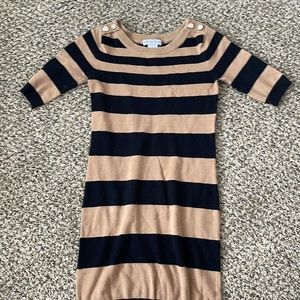 women’s small black and tan sweater dress